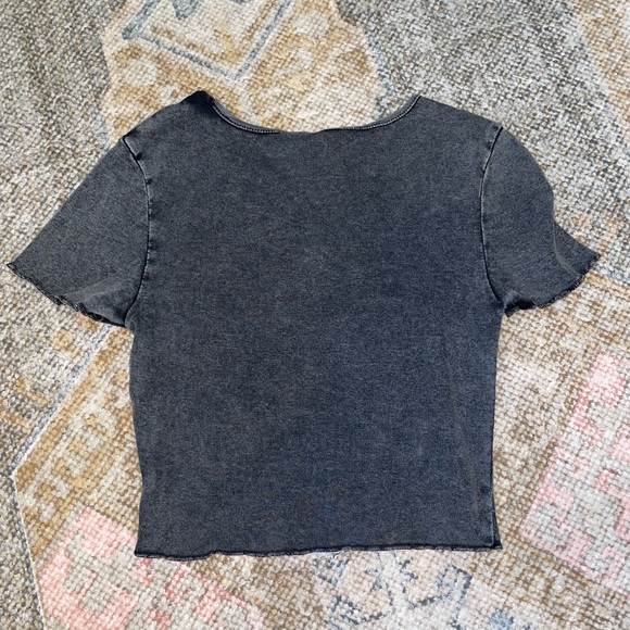 NWT gray baby tee size XS “Just in luck” 🍀🐴 H&M - Picture 3 of 4
